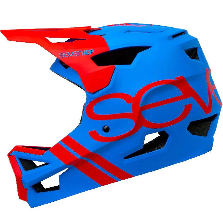 7iDP Project 23 ABS Helmet - Matte Electric Blue/Gloss Thruster Red Large