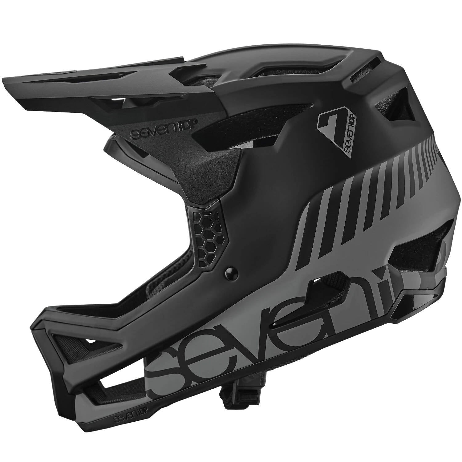 7iDP Project 23 Glass Fibre Full Face Helmet - Graphite/Black