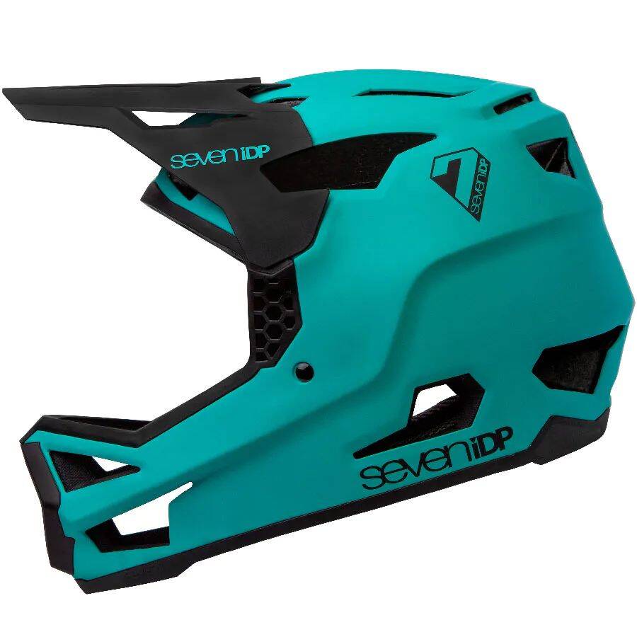 7iDP Project 23 Glass Fibre Full Face Helmet - Matte Teal/Gloss Black