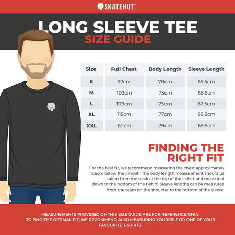 SkateHut Organic Pagoda Long Sleeve T Shirt - Black