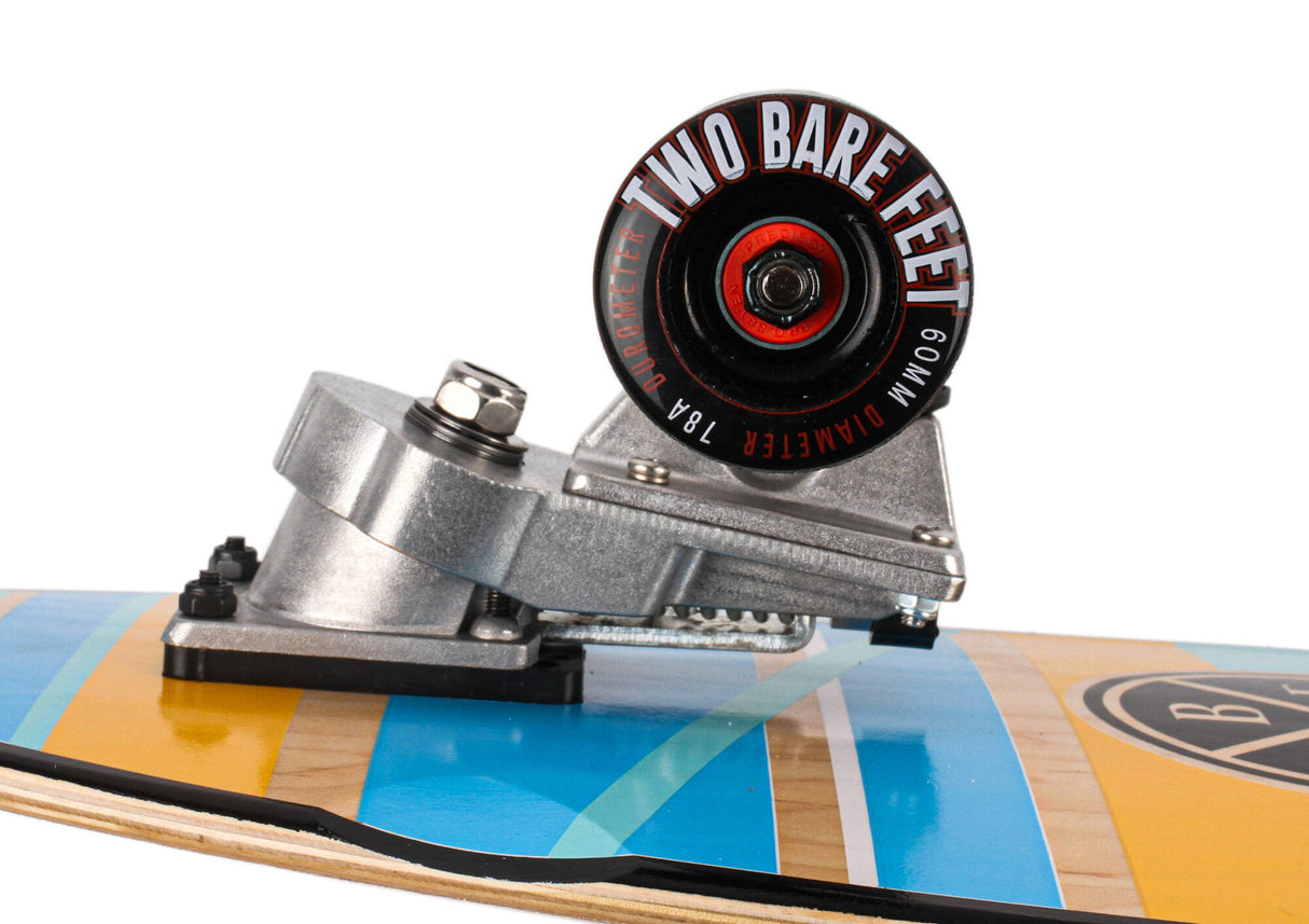 Two Bare Feet Wedge Complete 360 Surfskate Cruiser Skateboard 31''