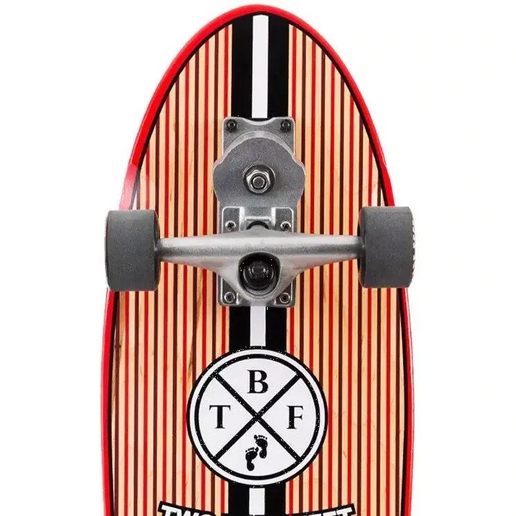 Two Bare Feet Deckhand 360 Surfskate Complete Cruiser Skateboard - Black 31''