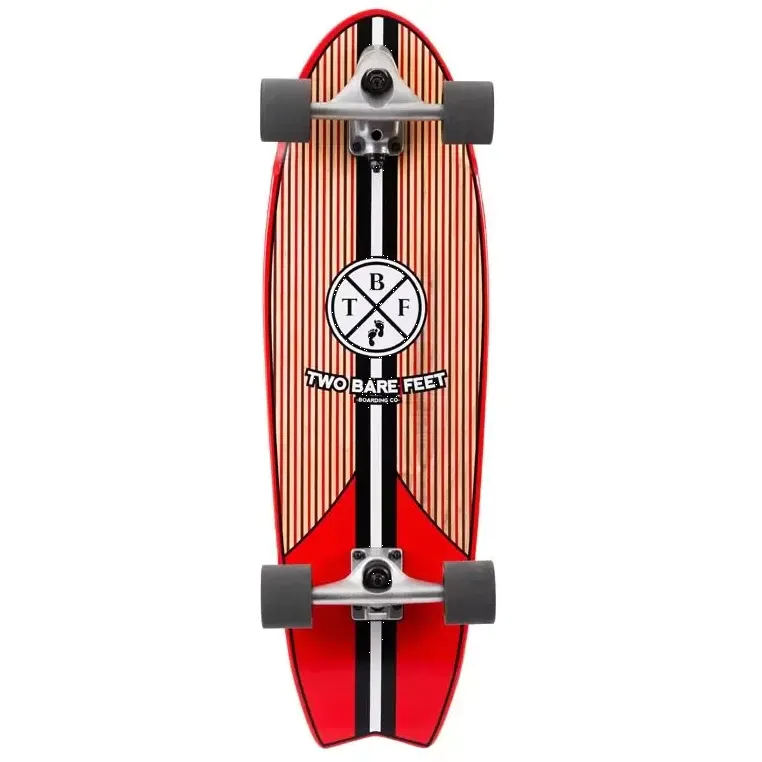Two Bare Feet Deckhand Complete Cruiser Skateboard - Black 31''