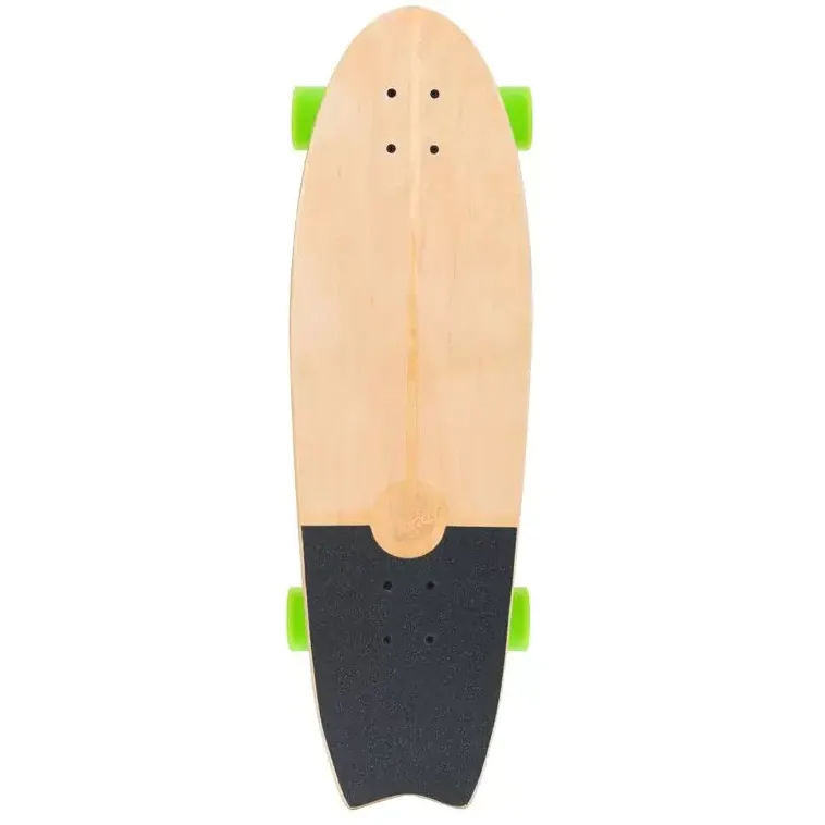 Two Bare Feet Madeira Complete Cruiser Skateboard - Green 31''