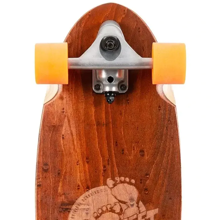 Two Bare Feet Madeira Complete Cruiser Skateboard - Orange 31''
