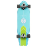 Two Bare Feet Retro Rocket Complete Cruiser Skateboard - Black 32''