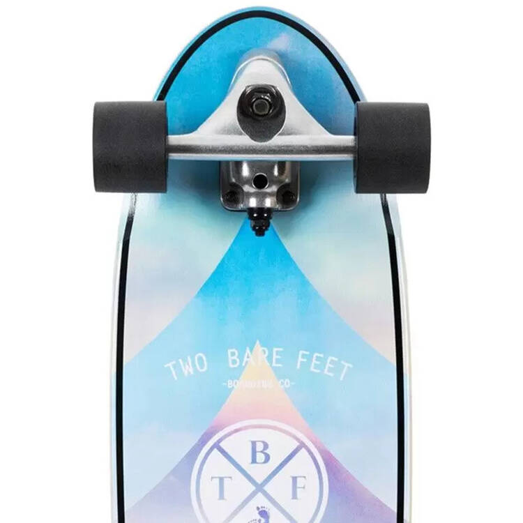 Two Bare Feet Slipstream Standard Complete Cruiser Skateboard - Black 30''