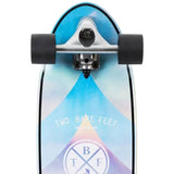 Two Bare Feet Slipstream Standard Complete Cruiser Skateboard - Black 30''