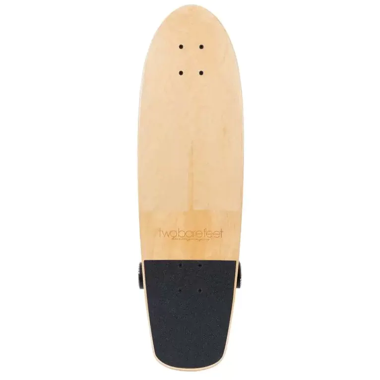 Two Bare Feet Tidal 360 Surfskate Complete Cruiser Skateboard - Black 30''