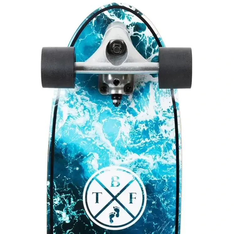 Two Bare Feet Tidal Complete Cruiser Skateboard - Black 30''