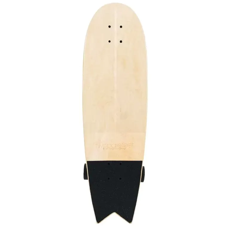Two Bare Feet Tidepool 360 Surfskate Complete Cruiser Skateboard - Black 31''