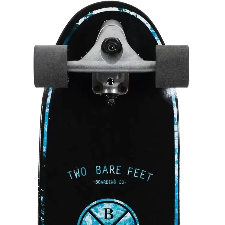 Two Bare Feet Tidepool Complete Cruiser Skateboard - Black 31''