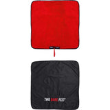 Two Bare Feet Weatherproof Changing Robe with Changing Mat - Blue/Red
