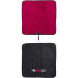 Two Bare Feet Weatherproof Changing Robe - Navy/Raspberry