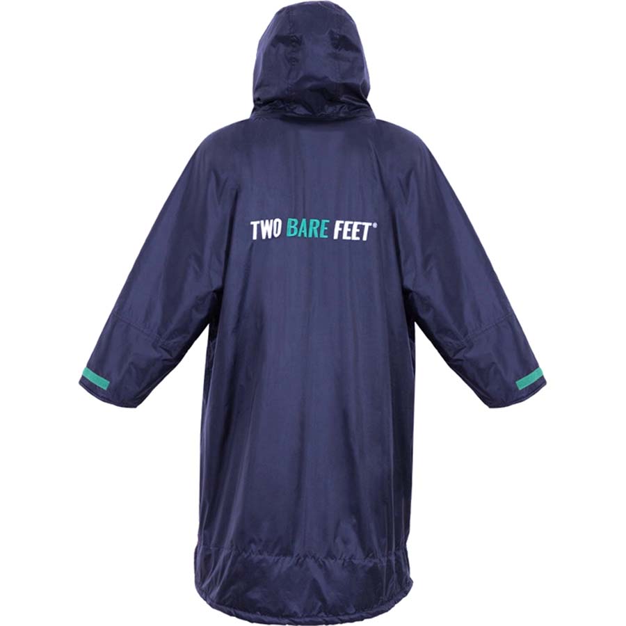 Two Bare Feet Weatherproof Changing Robe with Changing Mat - Navy/Teal