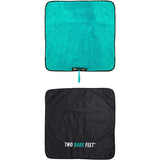 Two Bare Feet Weatherproof Changing Robe with Changing Mat - Navy/Teal