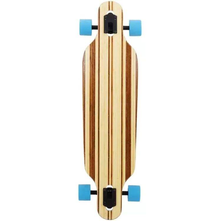 Two Bare Feet Austin Complete Longboard - Natural/Blue 36''
