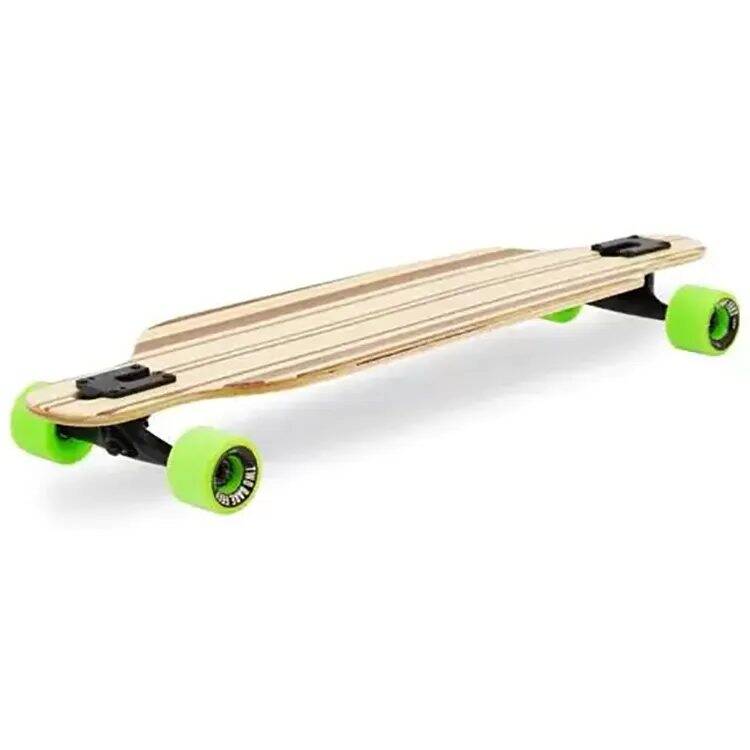 Two Bare Feet Austin Complete Longboard - Natural/Green 36''