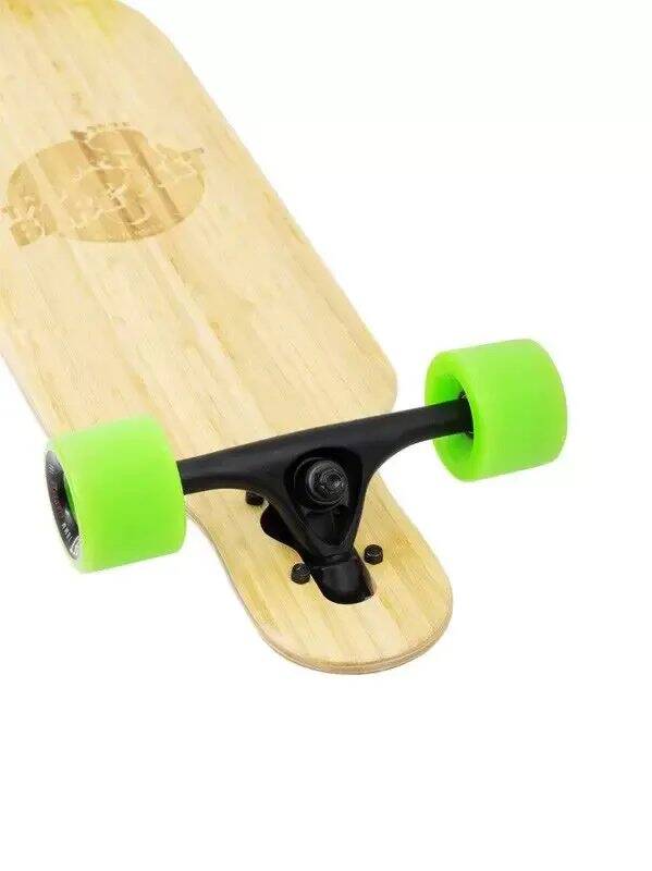 Two Bare Feet Austin Complete Longboard - Natural/Green 36''