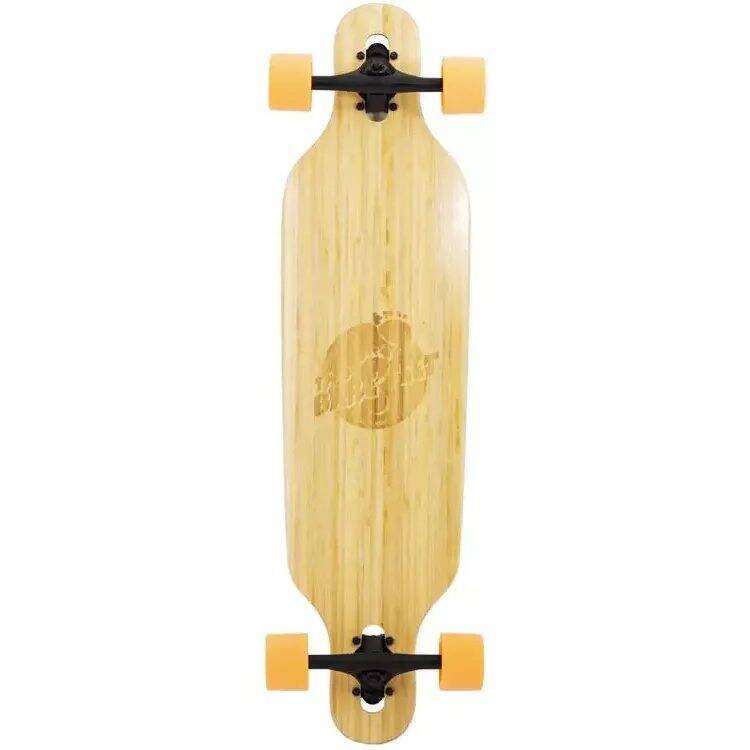 Two Bare Feet Austin Complete Longboard - Natural/Orange 36''