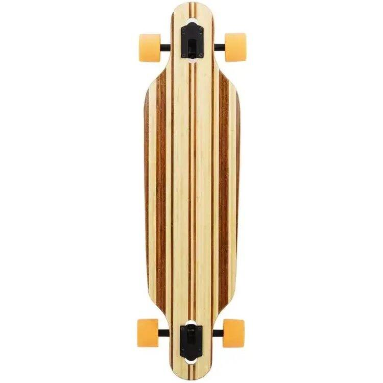 Two Bare Feet Austin Complete Longboard - Natural/Orange 36''