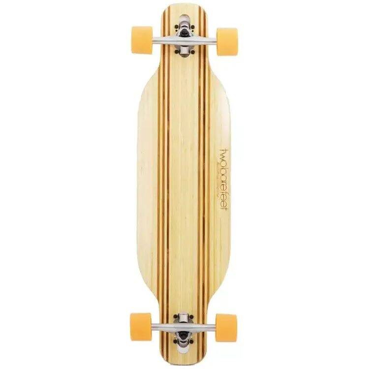 Two Bare Feet Bradley Complete Longboard - Natural/Orange 36''