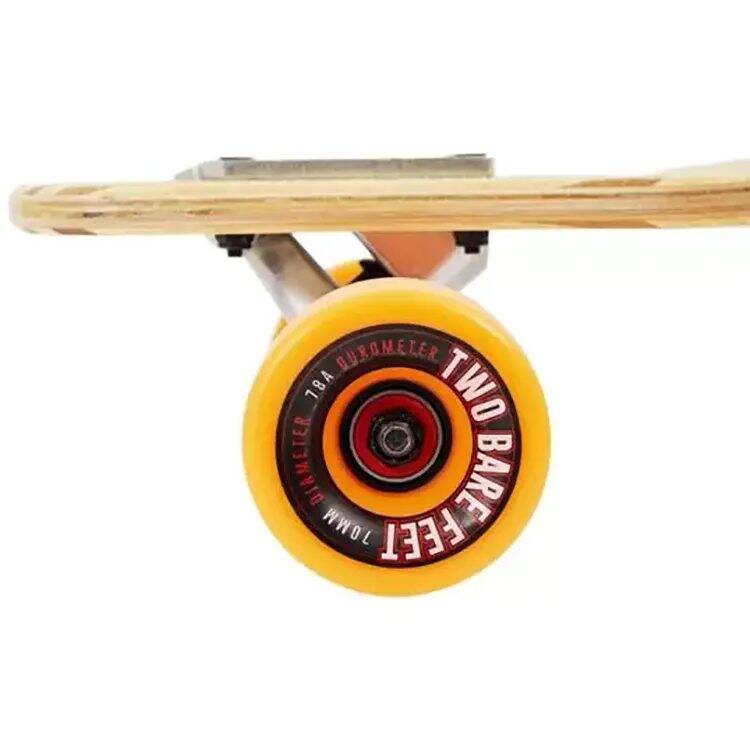 Two Bare Feet Bradley Complete Longboard - Natural/Orange 36''