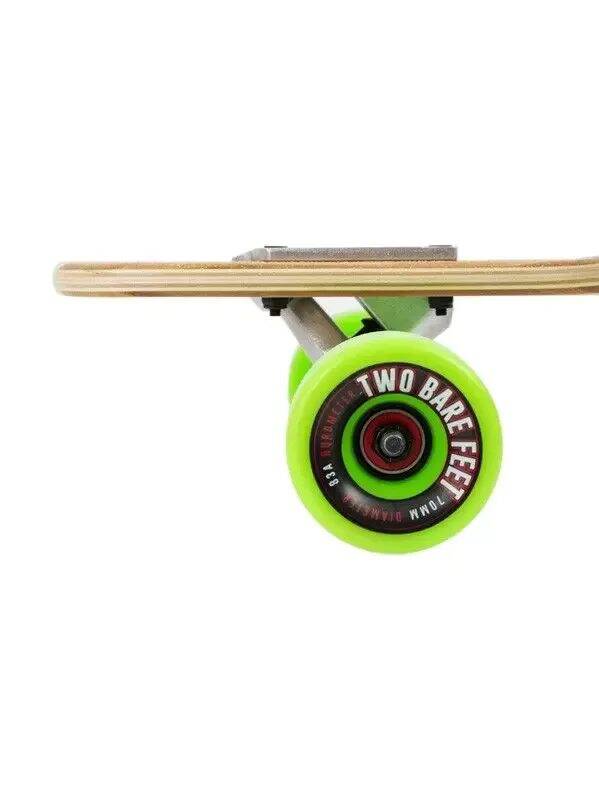 Two Bare Feet Brody Complete Longboard - Natural/Green 42''