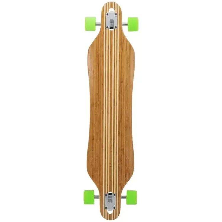 Two Bare Feet Brock Complete Longboard - Natural/Green 42''