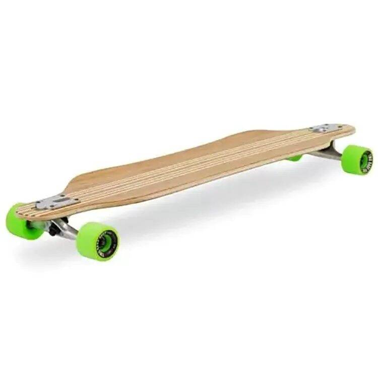 Two Bare Feet Brock Complete Longboard - Natural/Green 42''