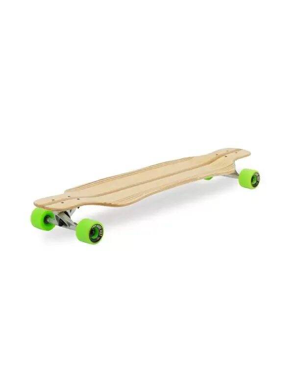 Two Bare Feet Larry Complete Longboard - Natural/Green 39''