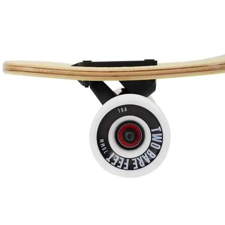 Two Bare Feet Parker Complete Longboard - Natural/White 42.5''