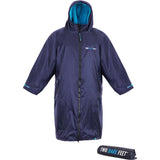 Two Bare Feet Weatherproof Changing Robe with Changing Mat - Navy/Blue
