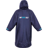 Two Bare Feet Weatherproof Changing Robe with Changing Mat - Navy/Blue