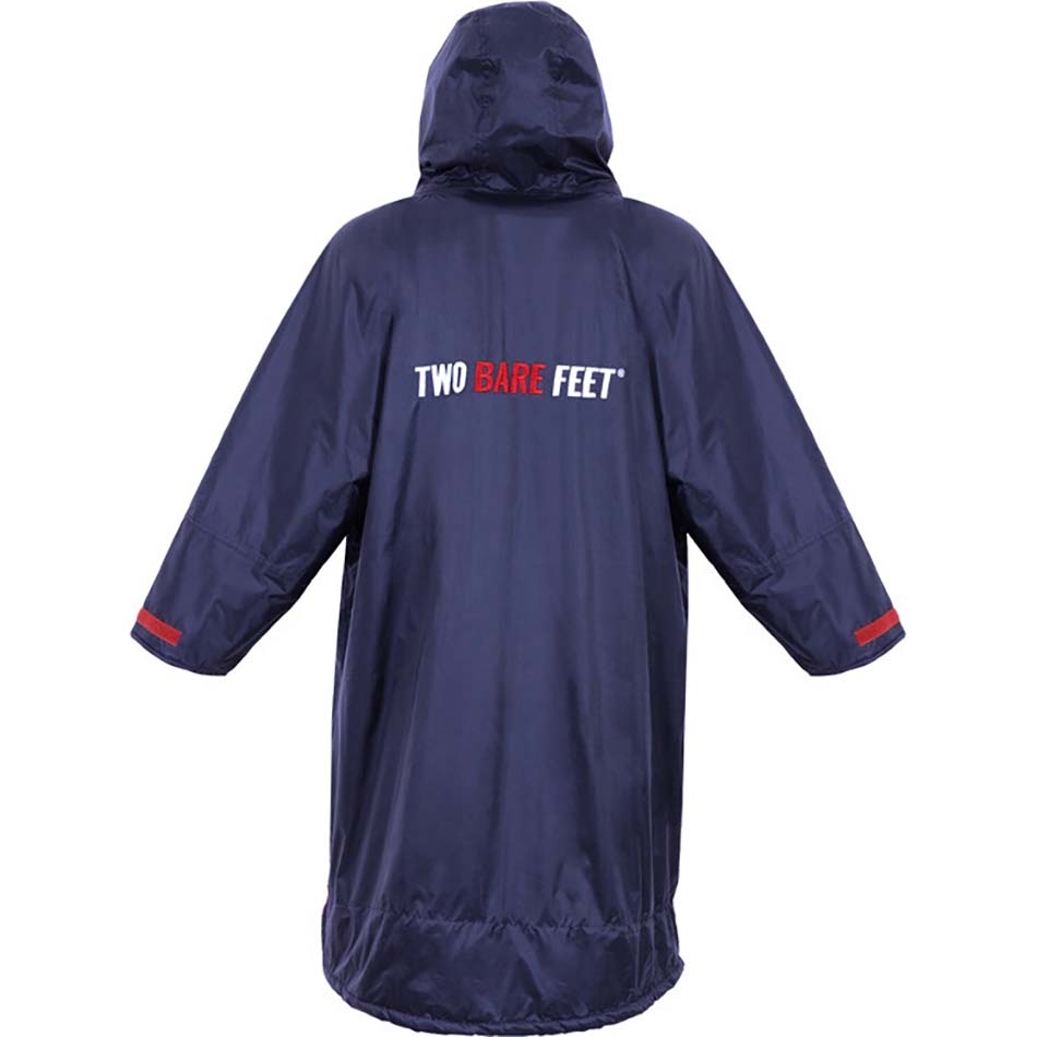 Two Bare Feet Weatherproof Changing Robe with Changing Mat - Navy/Red