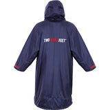 Two Bare Feet Weatherproof Changing Robe with Changing Mat - Navy/Red
