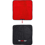 Two Bare Feet Weatherproof Changing Robe with Changing Mat - Navy/Red