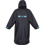 Two Bare Feet Kids Weatherproof Changing Robe with Changing Mat - Black/Blue