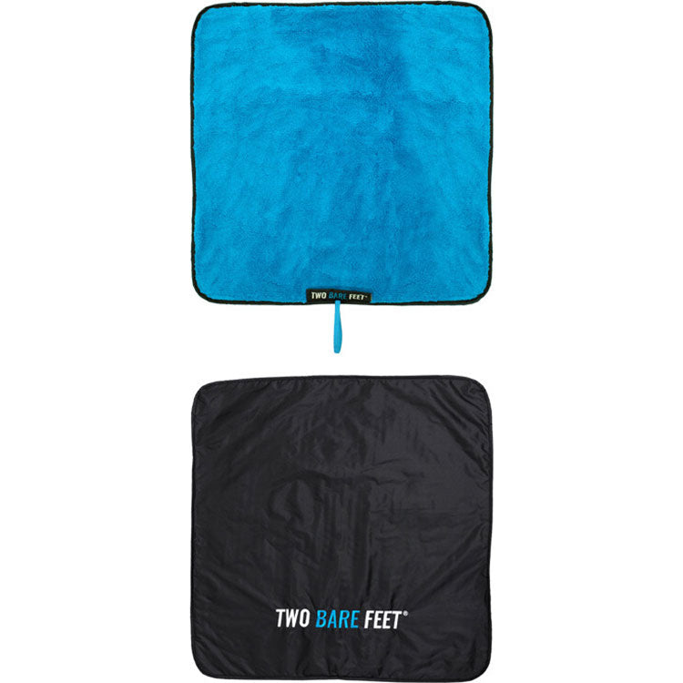 Two Bare Feet Kids Weatherproof Changing Robe with Changing Mat - Black/Blue