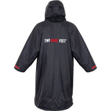 Two Bare Feet Kids Weatherproof Changing Robe with Changing Mat - Black/Red