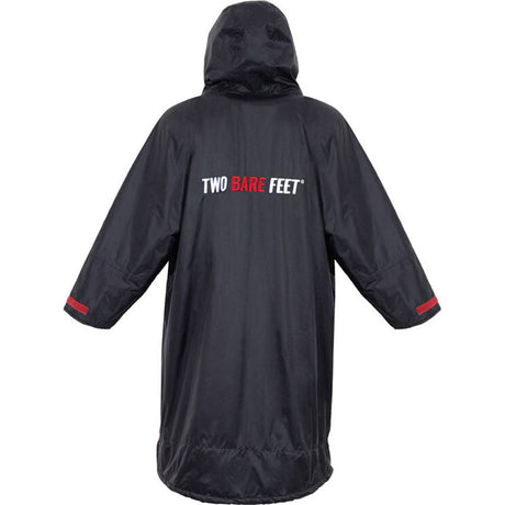 Two Bare Feet Kids Weatherproof Changing Robe with Changing Mat - Black/Red