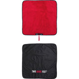 Two Bare Feet Kids Weatherproof Changing Robe with Changing Mat - Black/Red