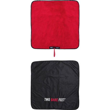 Two Bare Feet Kids Weatherproof Changing Robe with Changing Mat - Black/Red