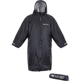 Two Bare Feet Weatherproof Changing Robe with Changing Mat - Black/Grey