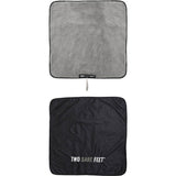 Two Bare Feet Weatherproof Changing Robe with Changing Mat - Black/Grey
