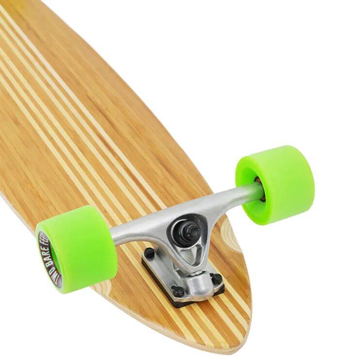 Two Bare Feet The Chad Complete Longboard - Natural/Green 42''