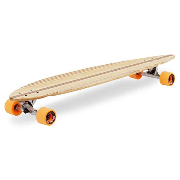 Two Bare Feet The Chuck Complete Longboard - Natural/Orange 44''