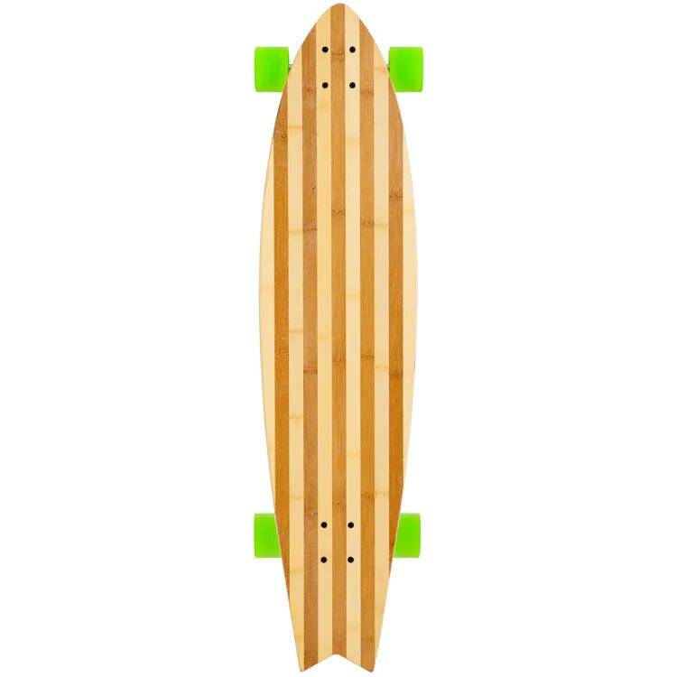 Two Bare Feet The Deacon Complete Longboard - Natural/Green 40''