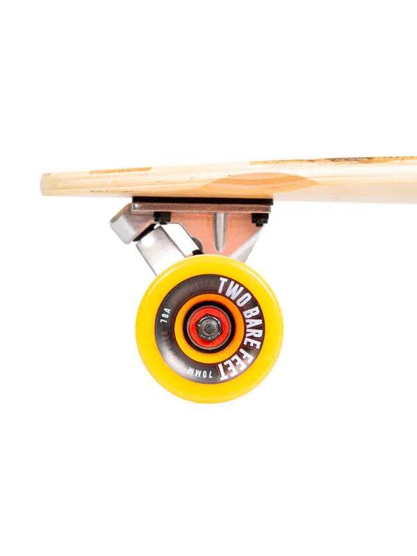 Two Bare Feet The Deacon Complete Longboard - Natural/Orange 40''