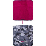 Two Bare Feet Adult Weatherproof Changing Robe - Camo/Raspberry